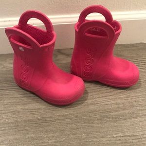 Pink Crocs Boots 🎀